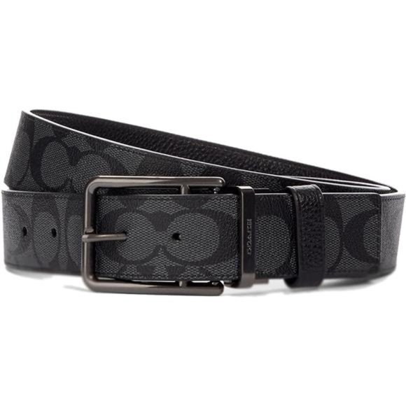 COACH Men's Roller Buckle Cut-To-Size Reversible Belt, 38mm